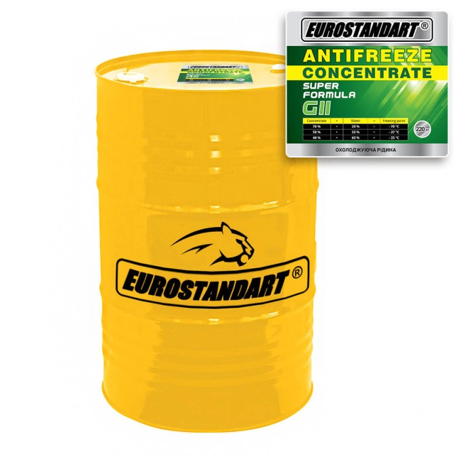 Охолоджувальна рідина EUROSTANDART ANTIFREEZE SUPER FORMULA G11 Green CONCENTRATE